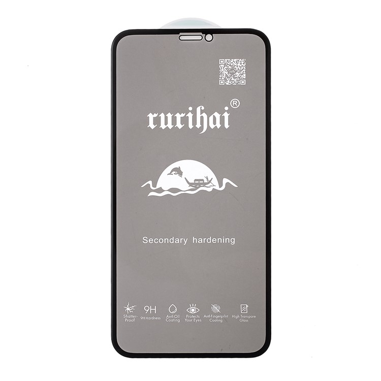 RURIHAI 4D Curved Full Coverage Anti-peep Tempered Glass Screen Protector for iPhone 11 Pro 5.8 inch-7