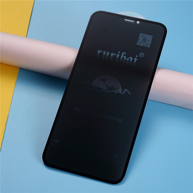 RURIHAI 4D Curved Anti-peep Full Coverage Tempered Glass Screen Film for iPhone 11 Pro Max 6.5 inch-2