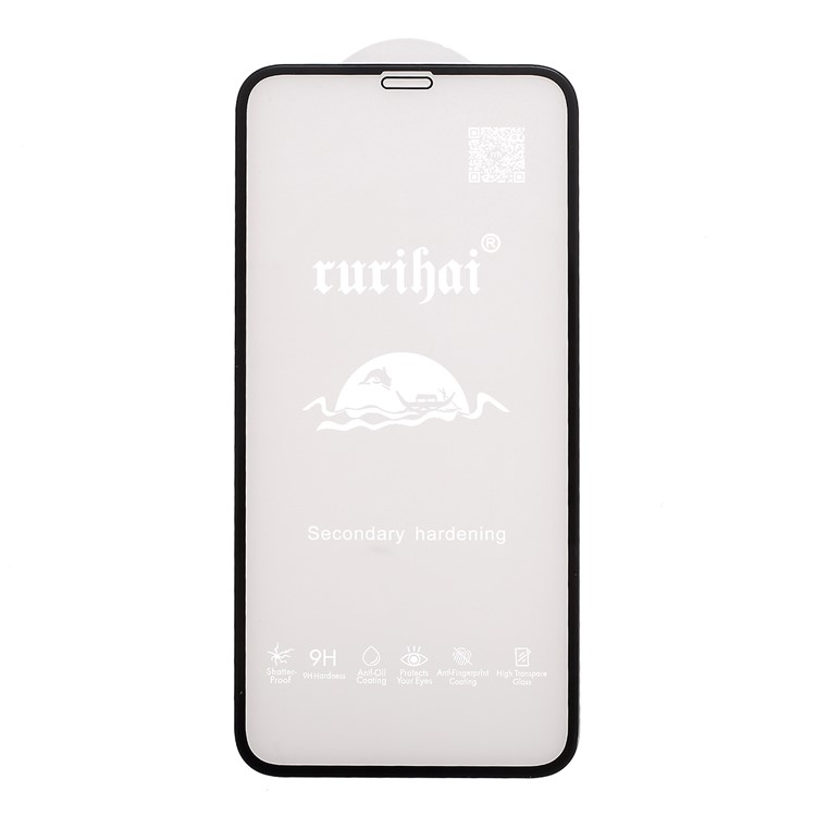 RURIHAI 4D Edge 9H Tempered Glass Screen Film for iPhone 11 Pro Max 6.5 inch/XS Max-5