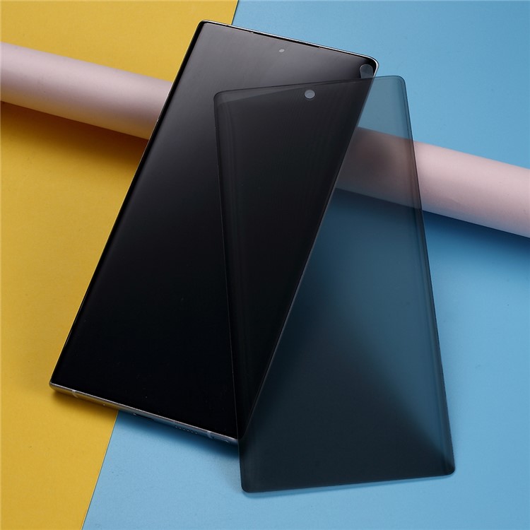 Protezione Dello Schermo In Vetro Temperato Anti-spia Curvo A Piena Copertura (bordo Trasparente, Non Supporta Lo Sblocco Delle Impronte Digitali) Per Samsung Galaxy Note 10 Plus / Note 10 Plus 5G-2