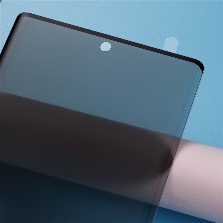 Protecteur D'écran En Verre Trempé Anti-espion, De Couverture Totale Courbée (bord Noir, Ne Prend Pas En Charge Les Empreintes Digitales) Pour Samsung Galaxy Note 10 Plus / Note 10 Plus 5G-5