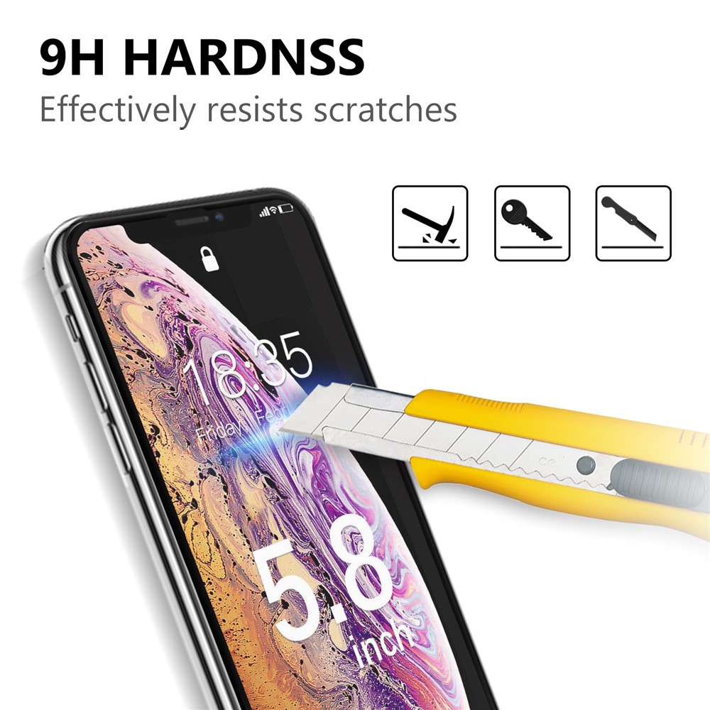 Full Screen Tempered Glass Screen Protector Film for iPhone 11 Pro 5.8 inch (2019) - Black-3