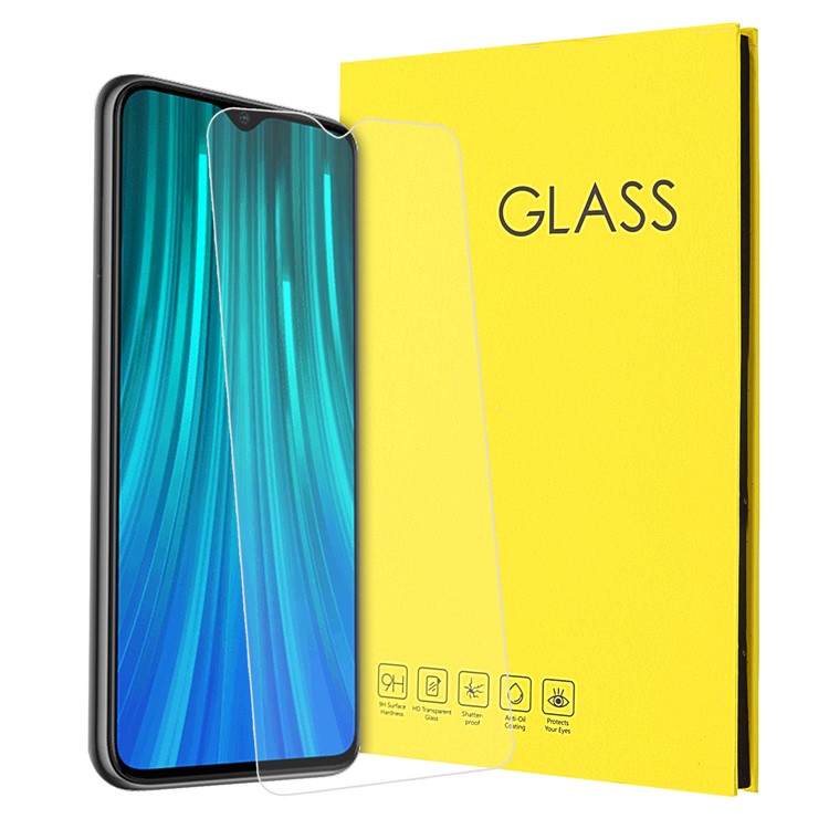 For Xiaomi Redmi Note 8 Pro 0.25mm Arc Edge 9H Tempered Glass Protector Film-1