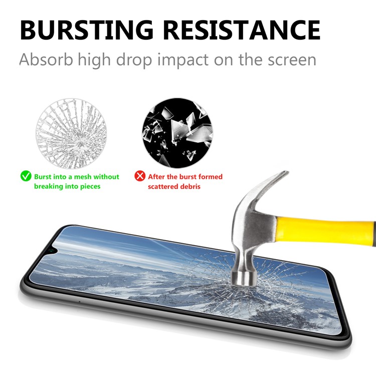 For Xiaomi Redmi Note 8 Pro 0.25mm Arc Edge 9H Tempered Glass Protector Film-2