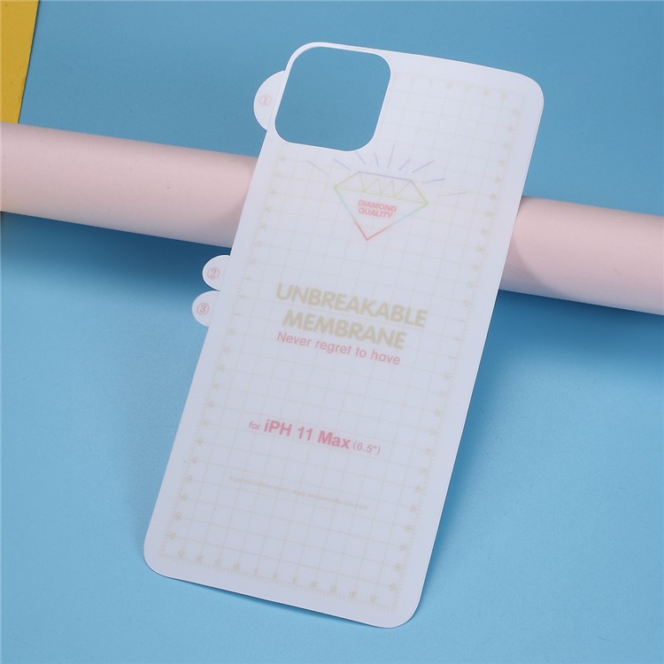 Anti-explosion Soft TPU Full Coverage Back Protector Film for iPhone 11 Pro Max 6.5 inch (2019)-1