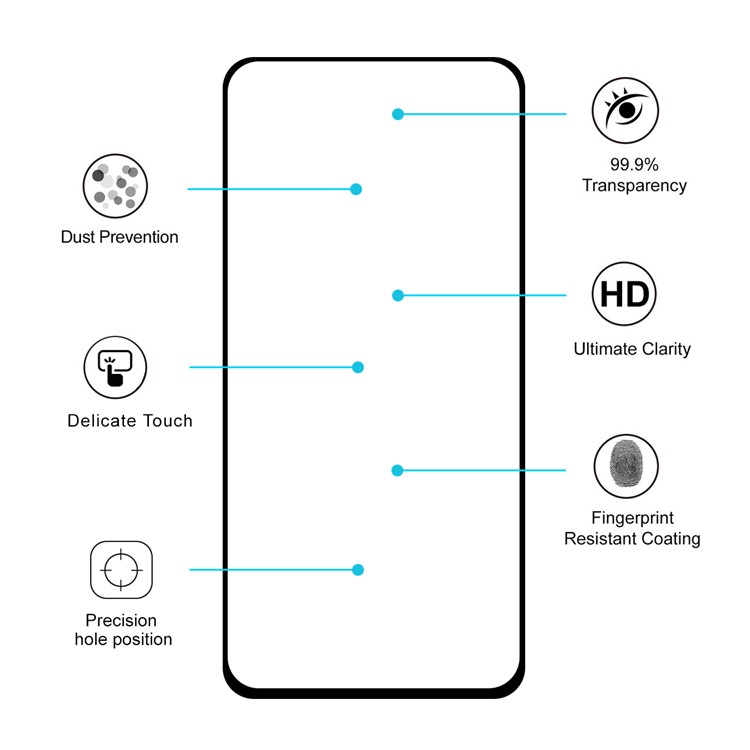 HAT PRINCE 0.26mm 9H 2.5D Arc Edge Tempered Glass Screen Protector for vivo X27 Pro-4