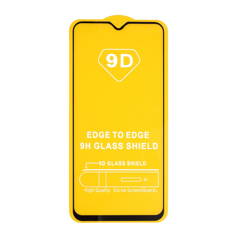 Full Coverage Ultra Clear Tempered Glass Protector Film for Samsung Galaxy A20s - Black-6