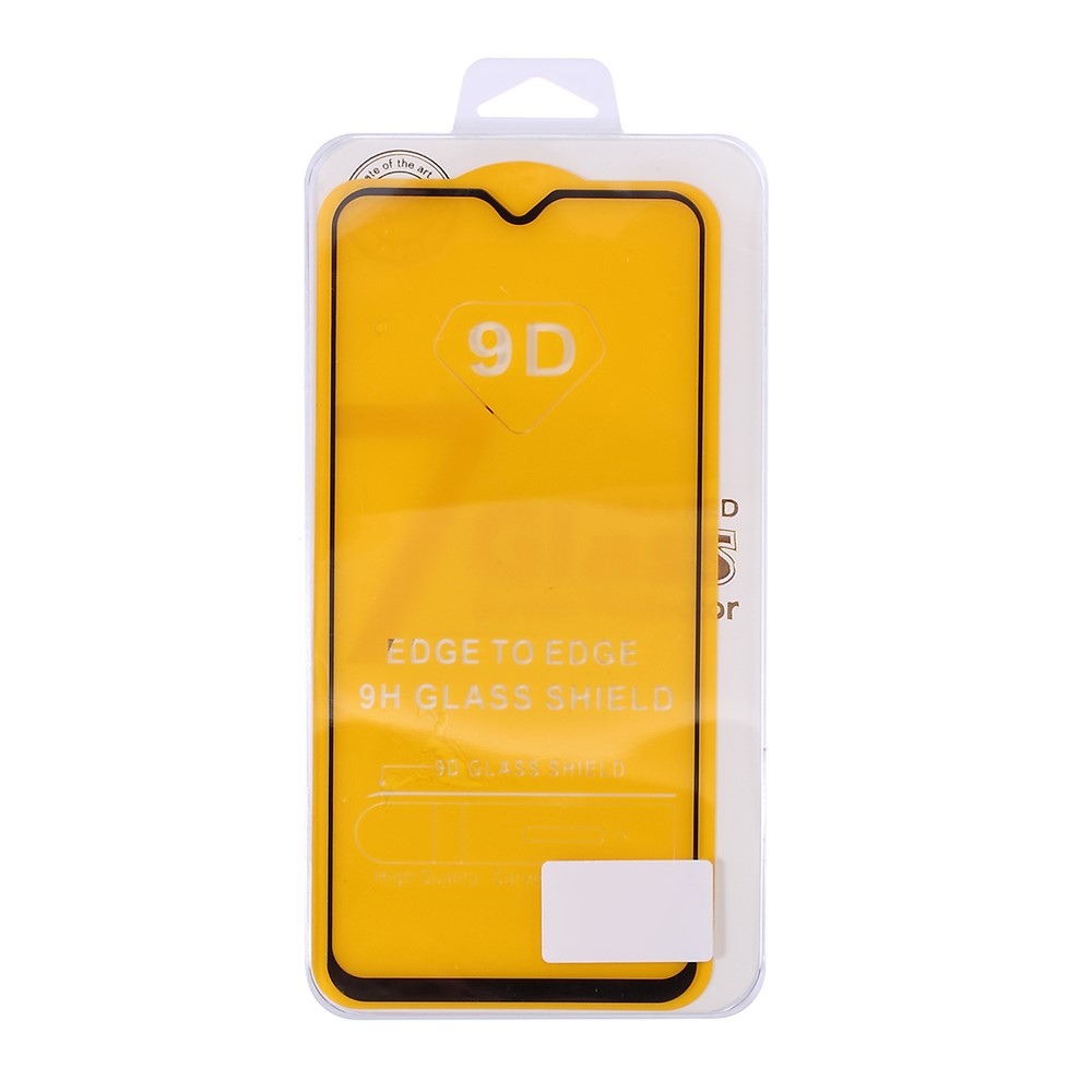 Full Coverage Ultra Clear Tempered Glass Protector Film for Samsung Galaxy A20s - Black-8