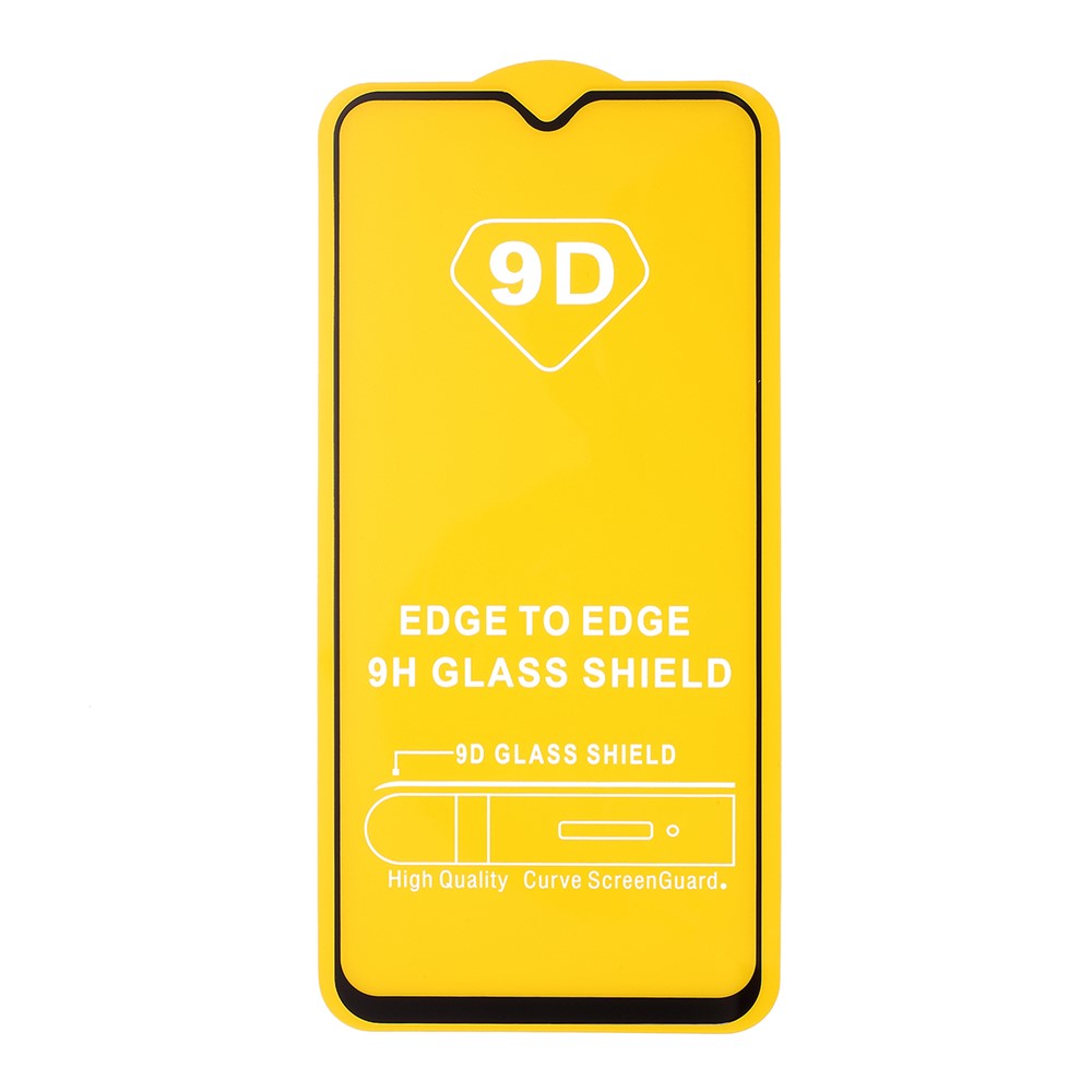 Tempered Glass Film Full Coverage Protector for Samsung Galaxy A30s - Black-5