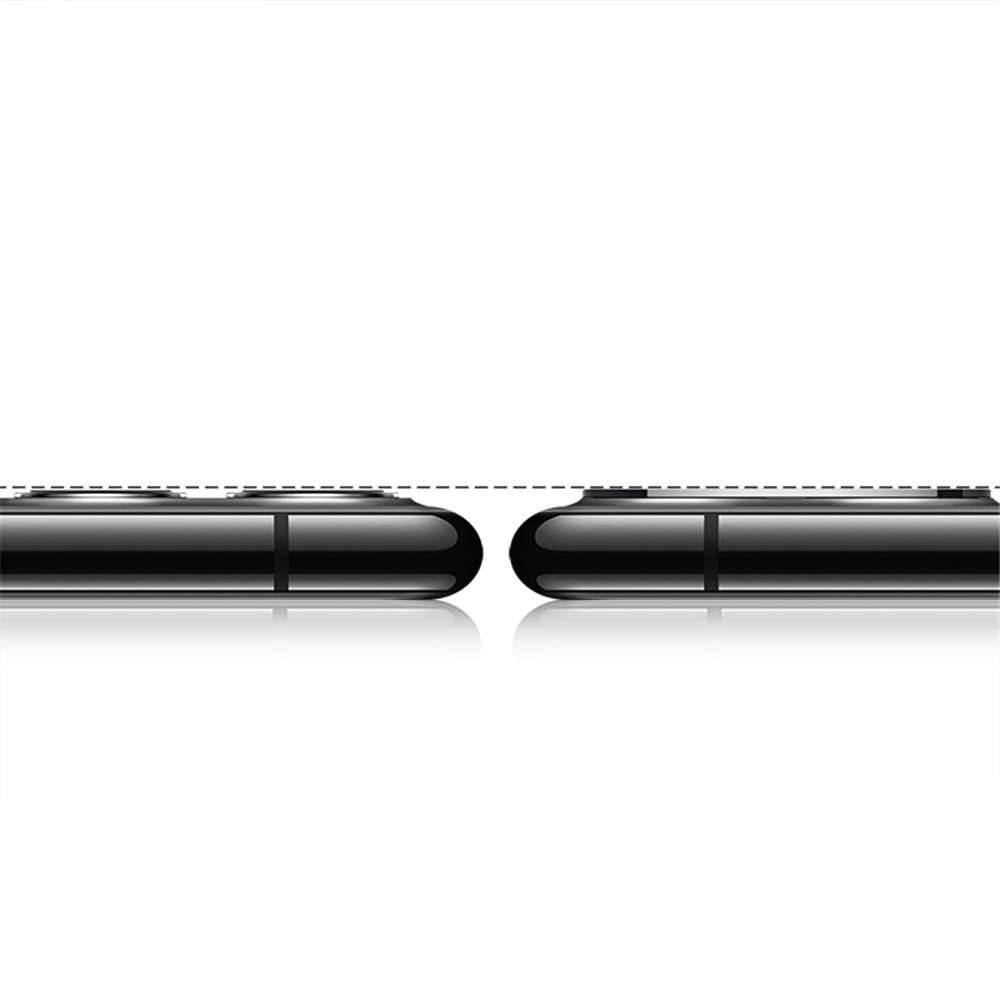+ Métal Trempé Protecteur D'anneau De Lentille De La Caméra De Verre Pour Iphone 11 Pro Max 6,5" / 11 Pro 5.8" (2019) - Noir-3