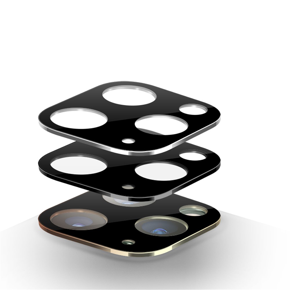 + Métal Trempé Protecteur D'anneau De Lentille De La Caméra De Verre Pour Iphone 11 Pro Max 6,5" / 11 Pro 5.8" (2019) - Noir-5