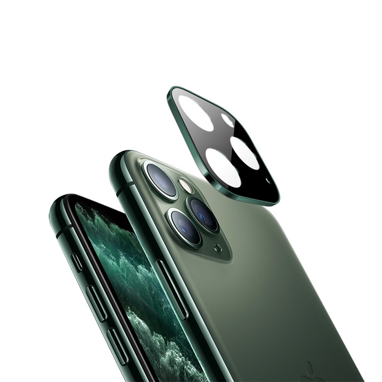 Metal + Tempered Glass Camera Lens Ring Protector for iPhone 11 Pro 5.8 inch/iPhone 11 Pro Max 6.5 inch - Green-5