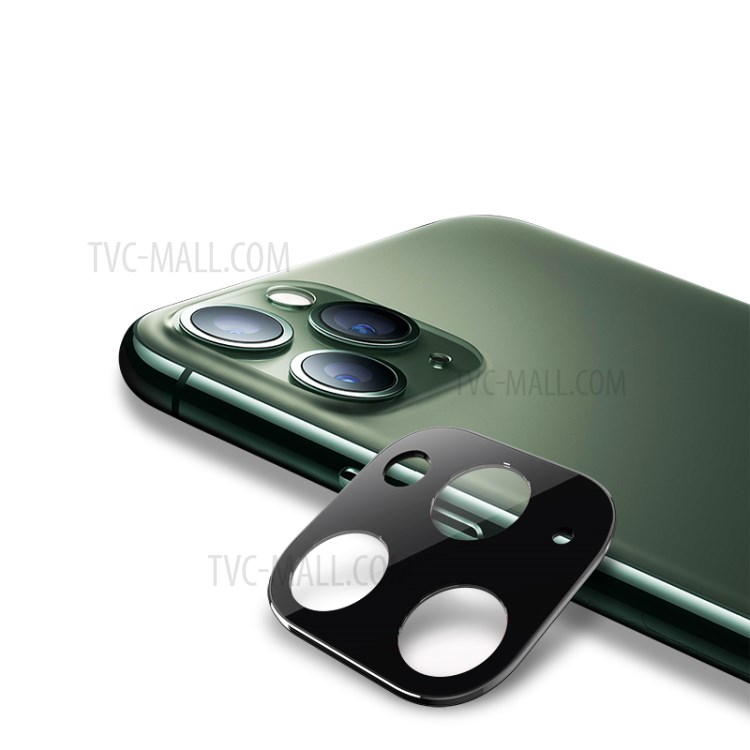 Metall + Gehärtetes Glas Kameraobjektiv Ringschutz Für Iphone 11 6,1 Zoll (2019) - Schwarz-2