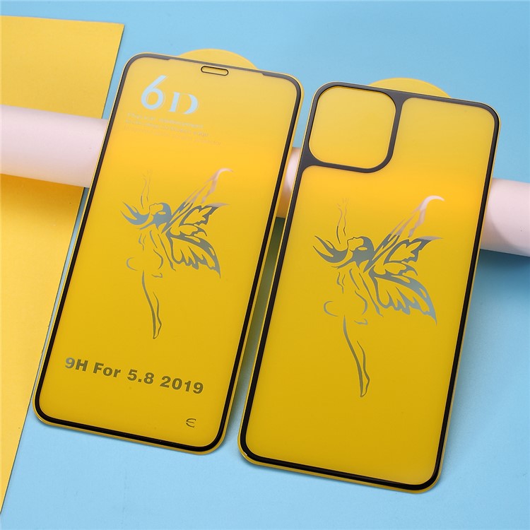 Soie Imprimée Protection En Verre Trempé De Retour De Film Pour IPhone 11 Pro 5,8 Pouces / Xs / X-1