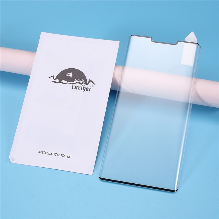 RURIHAI 3D Curvada De La Cubierta Completa De Electrochapado Templado Protector De La Pantalla De Vidrio Para Mate Huawei 30 Pro (borde Transparente)-6