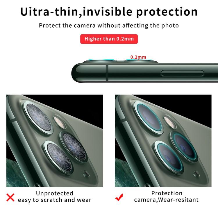 HD Explosion-proof 9D Tempered Glass Camera Lens Protector Set for iPhone 11 Pro Max 6.5 inch (2019)-10