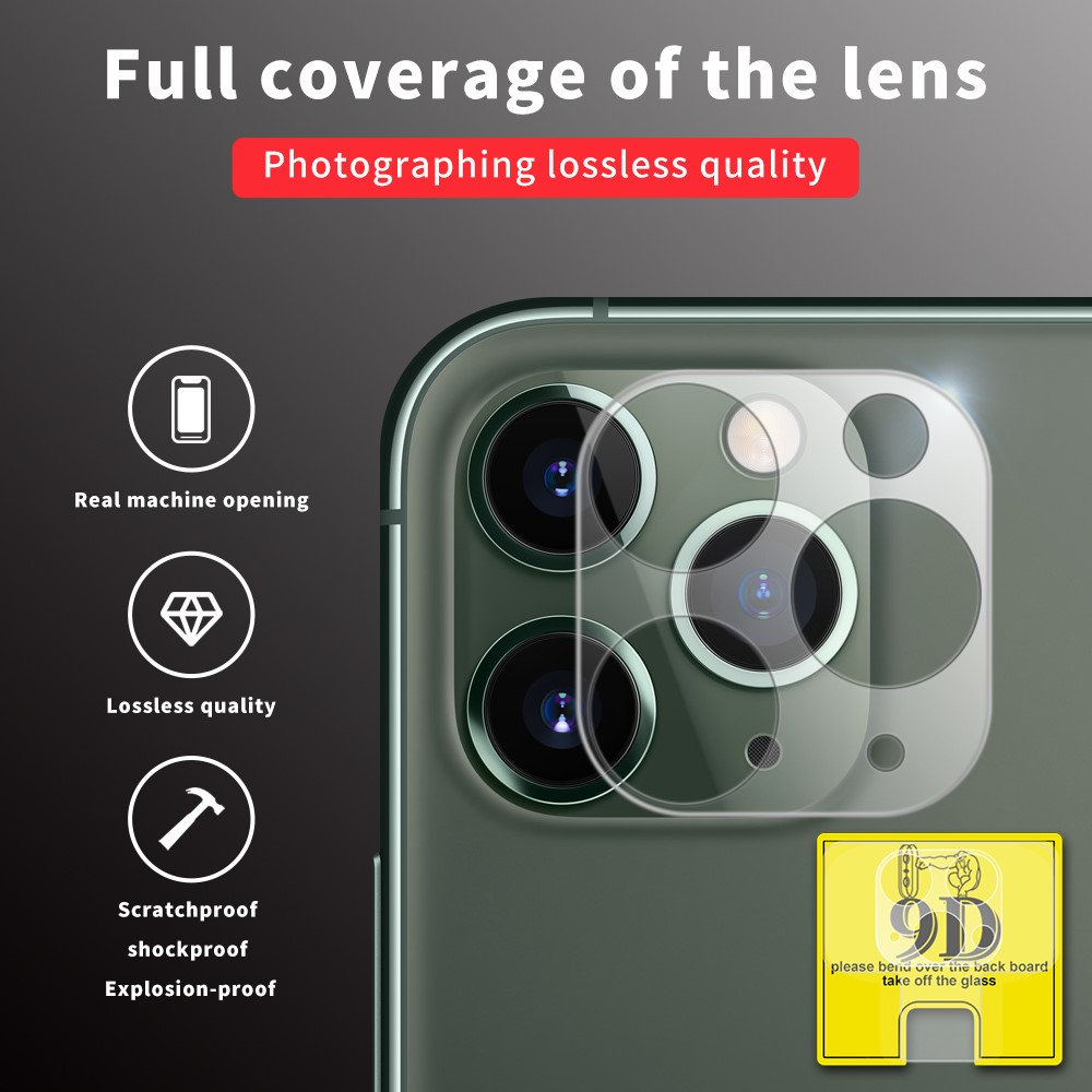 HD Explosion-proof 9D Tempered Glass Camera Lens Protector Set for iPhone 11 Pro 5.8 inch (2019)-6