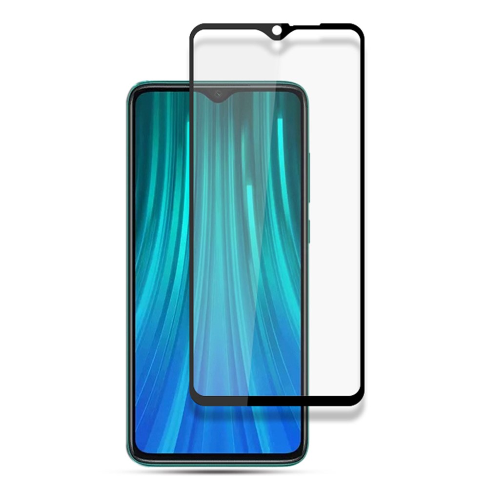 AMORUS Full Coverage Silk Printing Tempered Glass Screen Film for Xiaomi Redmi Note 8 Pro-1