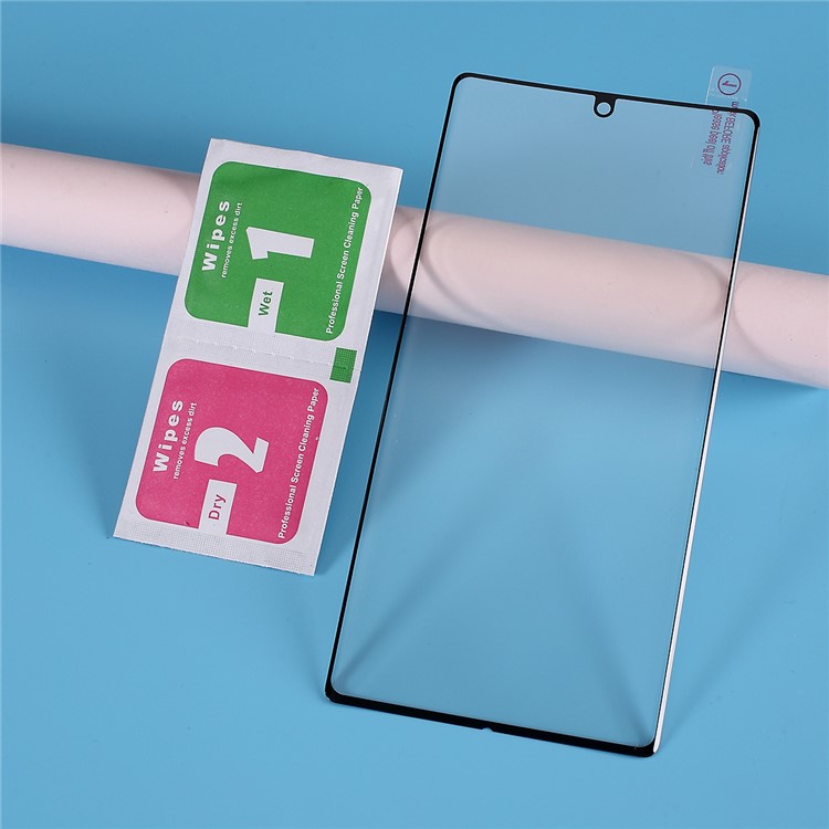For Samsung Galaxy Note 10 Plus 5G/Note 10 Plus Curved Edge Tempered Glass Full Screen Protector Film-6