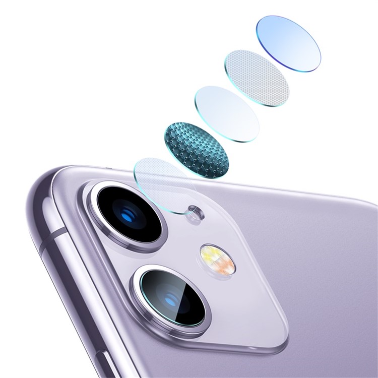BASEUS 2Pcs/Set Gem Clear Camera Lens Films for iPhone 11 6.1 inch (2019)-5