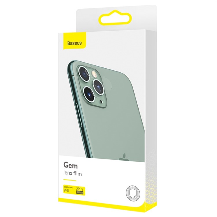 BASEUS 2Pcs/Set Gem Clear Camera Lens Films for iPhone 11 6.1 inch (2019)-8