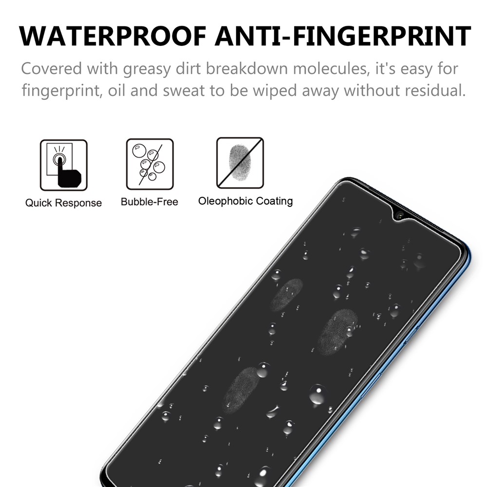 Para OnePlus 7T 2.5D Arc Edge 9H Película de Protección de Vidrio Templado Anti-explosión-4