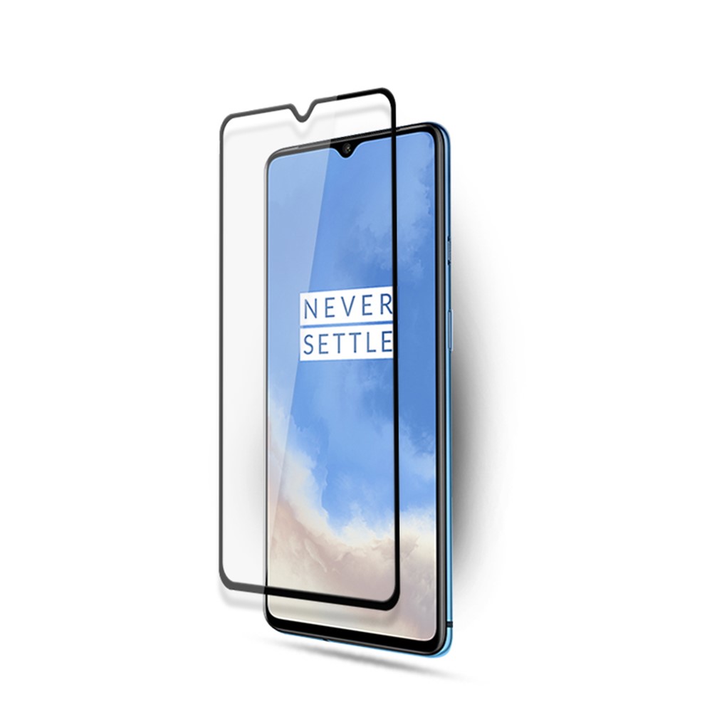 AMORUS Full Glue Full Screen Silk Printing Tempered Glass Protector for OnePlus 7T-3