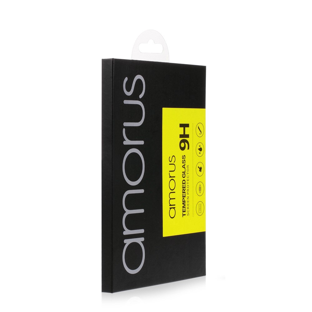 AMORUS Full Glue Full Screen Silk Printing Tempered Glass Protector for OnePlus 7T-6