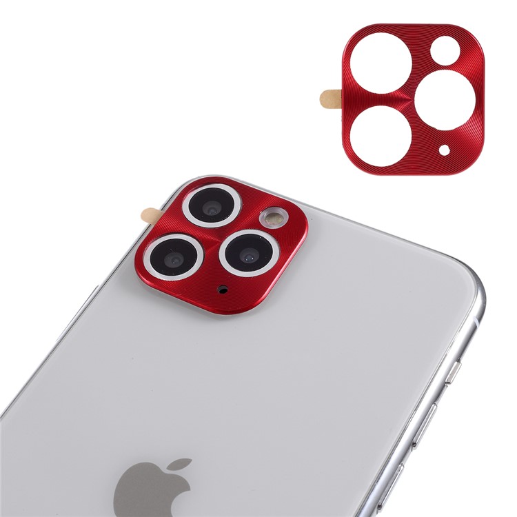 Shop Convex Texture Metal Back Rear Camera Lens Protector For Iphone 11 Pro 5 8 Inch Pro Max 6 5 Inch Red From China Tvc Mall Com