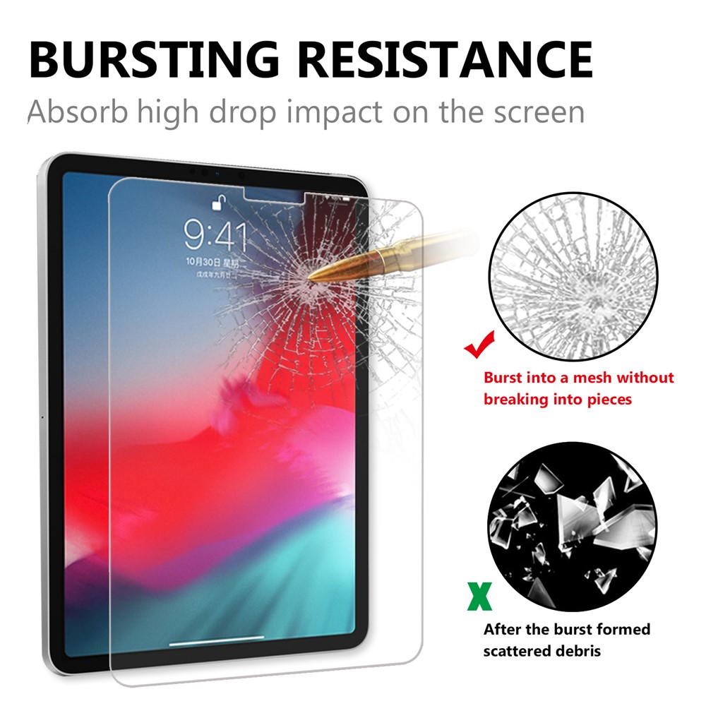 For iPad Pro 12.9 (2019) 9H 0.25mm Arc Edge Film Full Screen Coverage Tempered Glass Protector-3