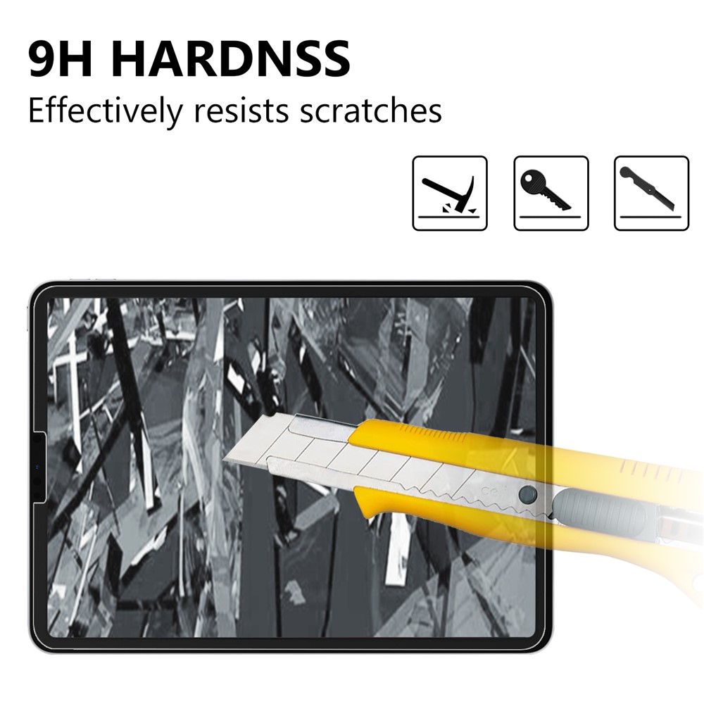 For iPad Pro 12.9 (2019) 9H 0.25mm Arc Edge Film Full Screen Coverage Tempered Glass Protector-6