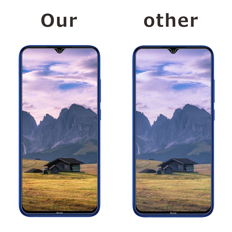 2Pcs/Set ITIETIE 2.5D 9H Tempered Glass Screen Film for Xiaomi Redmi Note 8-6