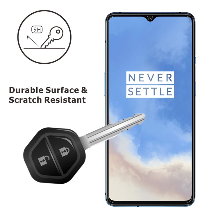 2Pcs/Set ITIETIE for OnePlus 7T Film 2.5D 9H Tempered Glass Screen Protector-3