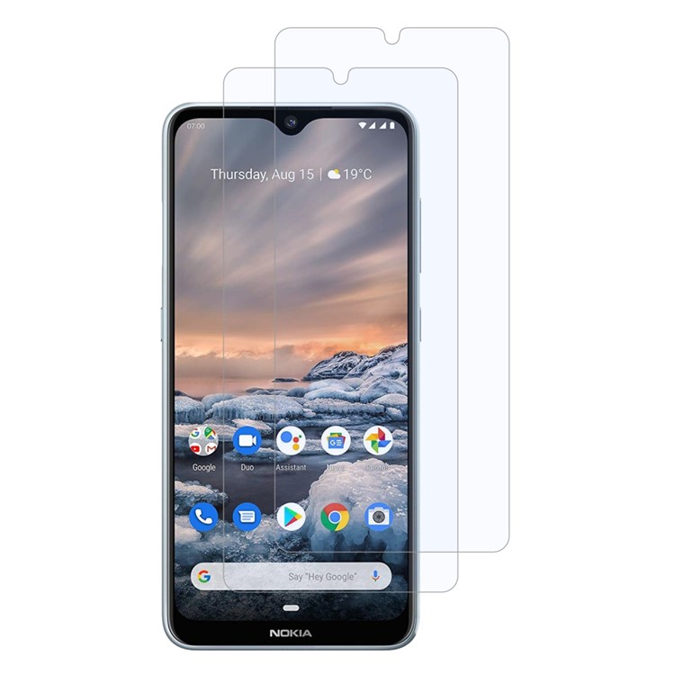 2Pcs/Set ITIETIE 2.5D 9H Tempered Glass Screen Protector for Nokia 7.2/6.2 Protective Film-2