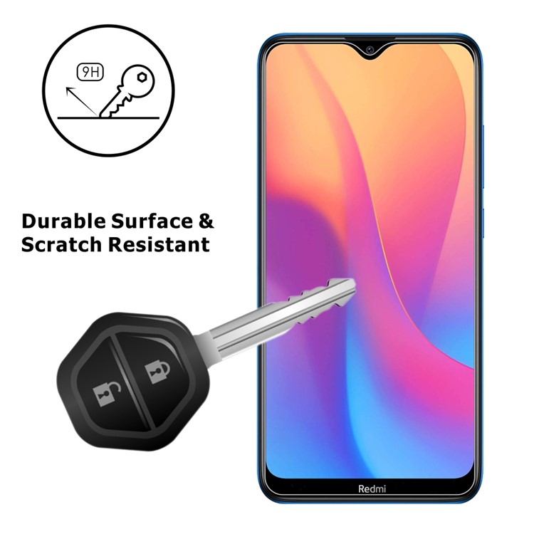 2Pcs/Set ITIETIE 2.5D 9H Tempered Glass Protection Film Anti-fingerprint for Xiaomi Redmi 8/8A-5