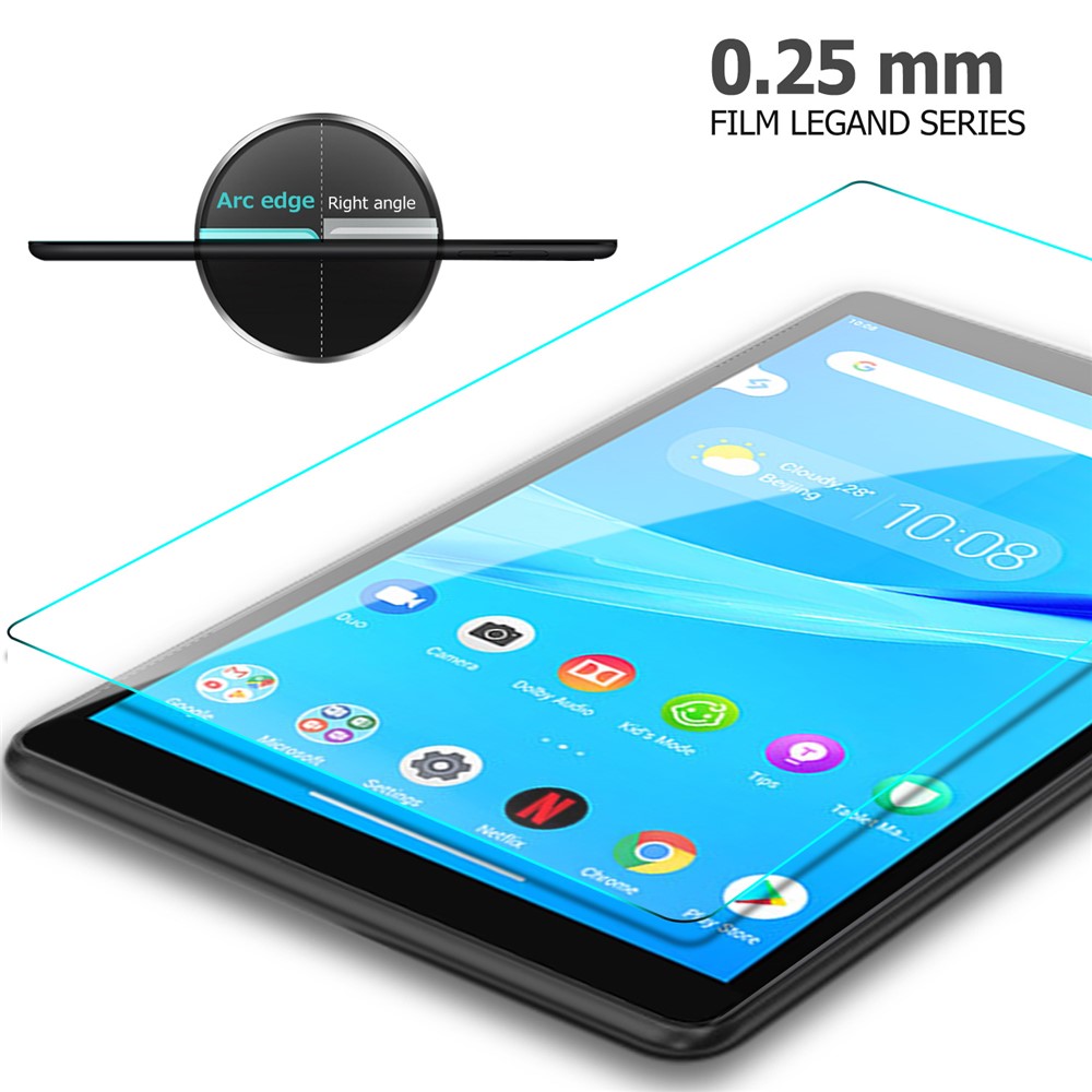 2.5D Arc Edge 9H Full Screen Coverage Tempered Glass Film for Lenovo Tab M8-6