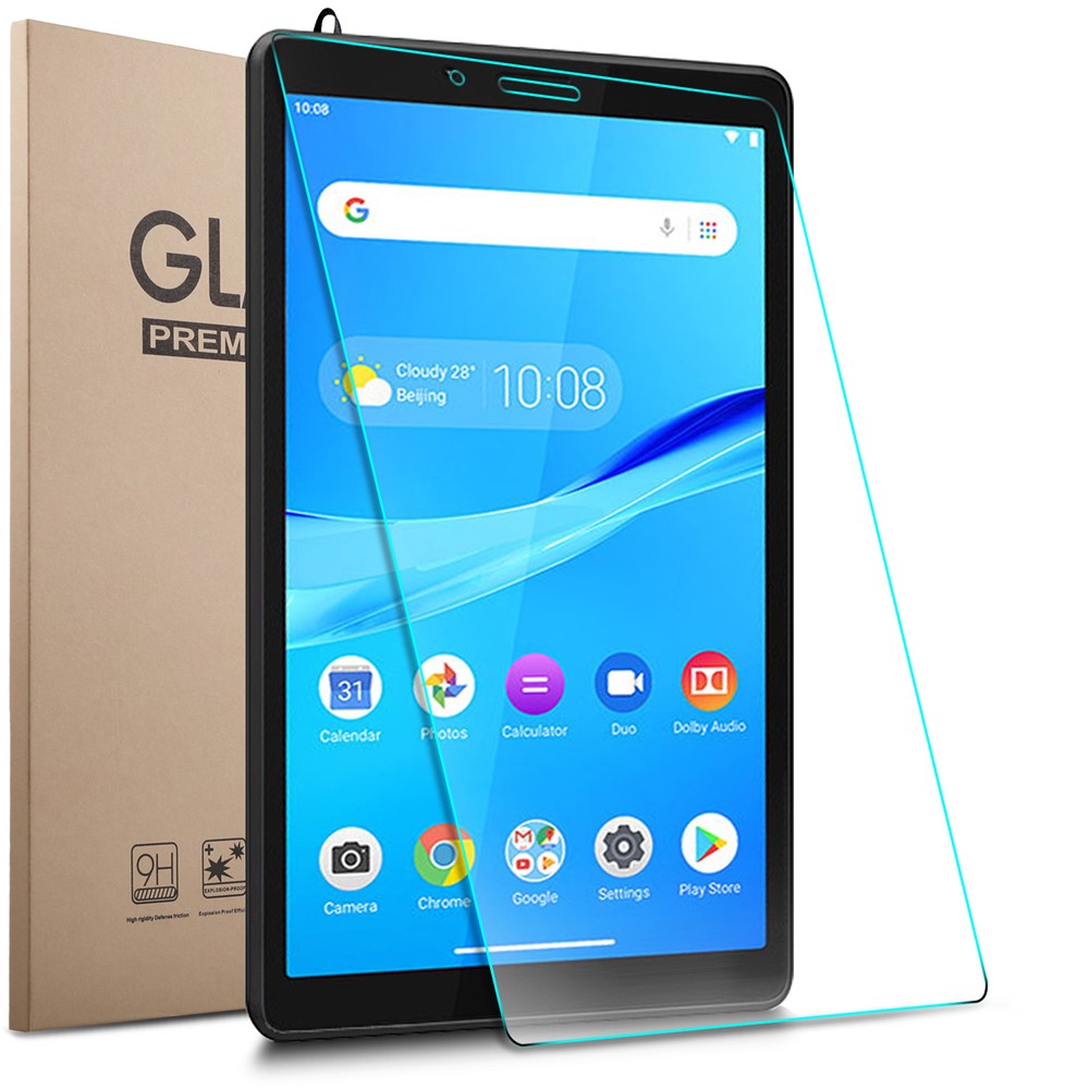 9H Full-screen Covering Tempered Glass 0.25mm Arc Edge Film for Lenovo Tab M7-1