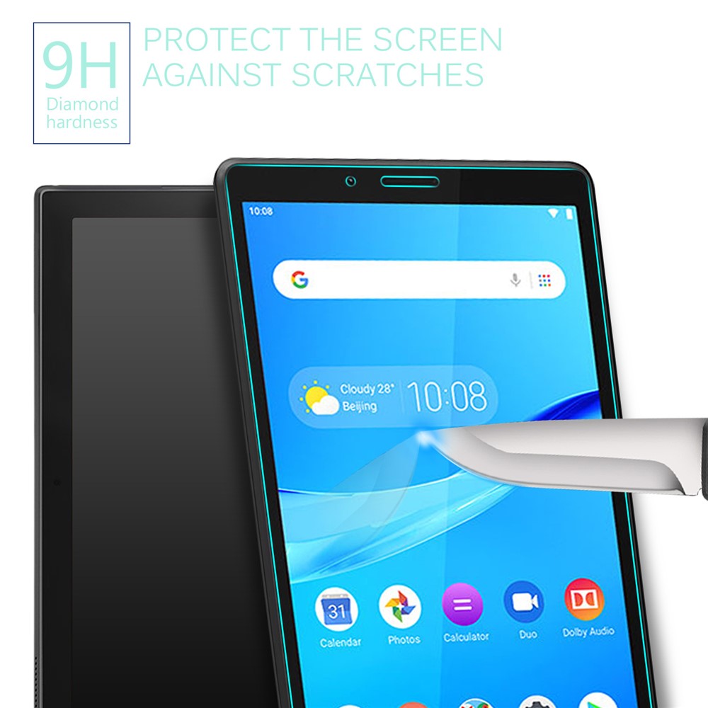 9H Full-screen Covering Tempered Glass 0.25mm Arc Edge Film for Lenovo Tab M7-3