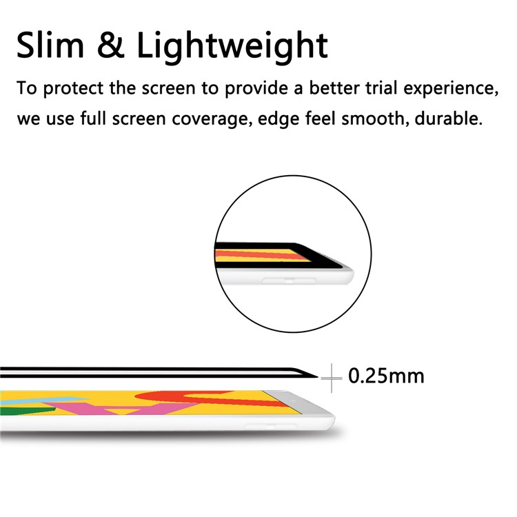 Cobertura Completa De Vidrio Templado Protector De Pantalla De La Tableta Para El IPad De Apple 10.2 (2019) - Negro-4