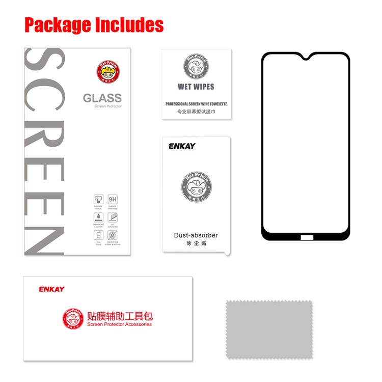 HAT PRINCE 0.1mm Soft Glass Full Screen Protector for Xiaomi Redmi 8/8A-5