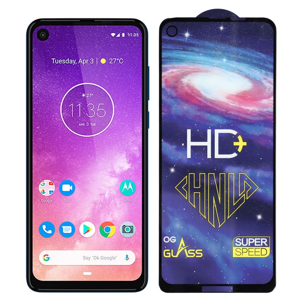 Anti-explosion Full Covering 9D Tempered Glass Screen Film Protector for Motorola One Vision/P50-1