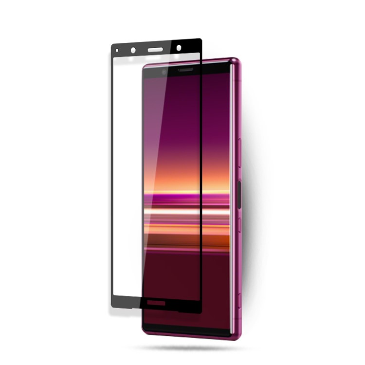 AMORUS 3D Full Coverage Silk Printing Tempered Glass Screen Film for Sony Xperia 5-2