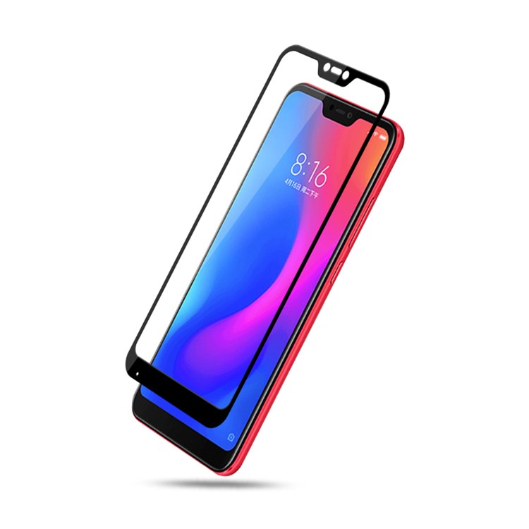 AMORUS Full Glue Full Screen Silk Printing Tempered Glass Protector for Xiaomi Mi A2 Lite/Redmi Note 6 Pro/Mi 6X (China)-3