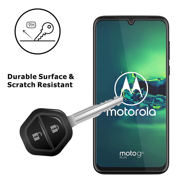 2Pcs/Set ITIETIE 2.5D 9H Tempered Glass Screen Protector for Motorola Moto G8 Plus-4