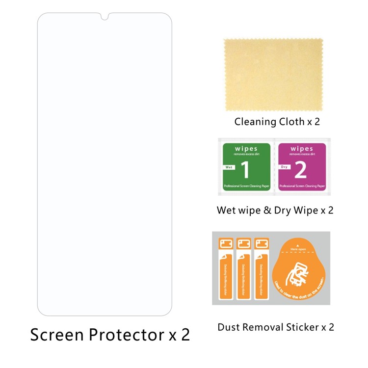 2Pcs/Set ITIETIE 2.5D 9H Tempered Glass Screen Protector for Motorola Moto G8 Plus-8