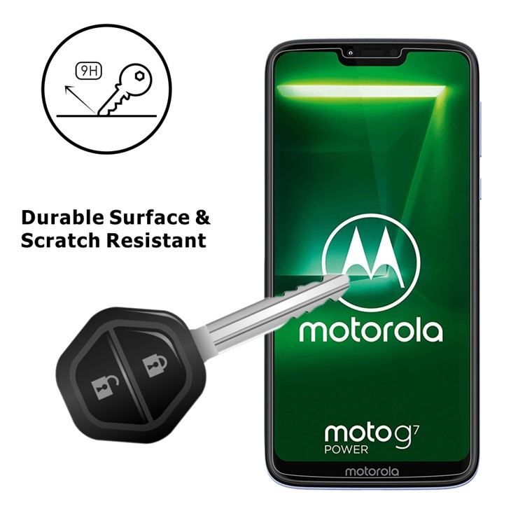 2Pcs/Set ITIETIE 2.5D 9H Tempered Glass Screen Protector Guard Film for Motorola Moto G7 Power-5