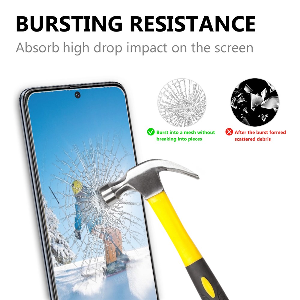 2.5D 9H Bogenkante Vollbild Aus Gehärtetem Glas Folie Für Samsung Galaxy A71-2