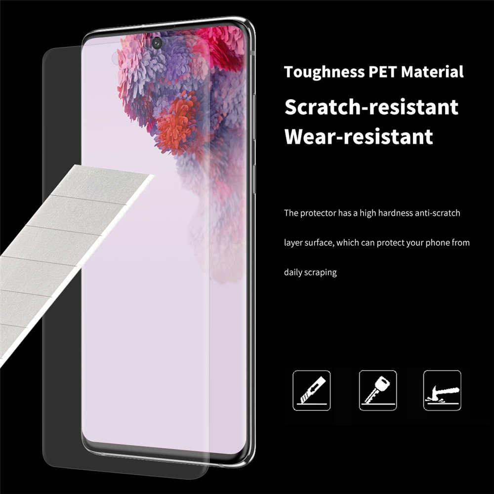 ENKAY 3D Full Screen Curved Hot Bending PET HD Screen Protective Film for Samsung S20 Plus-5