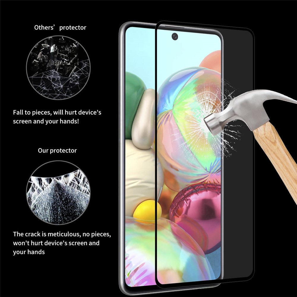 ENKAY Full Glue Full Coverage 0.26mm 9H 2.5D Tempered Glass Screen Protector Film for Samsung Galaxy A71-10