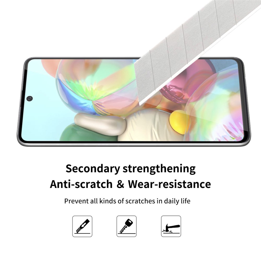 ENKAY Full Glue Full Coverage 0.26mm 9H 2.5D Tempered Glass Screen Protector Film for Samsung Galaxy A71-5